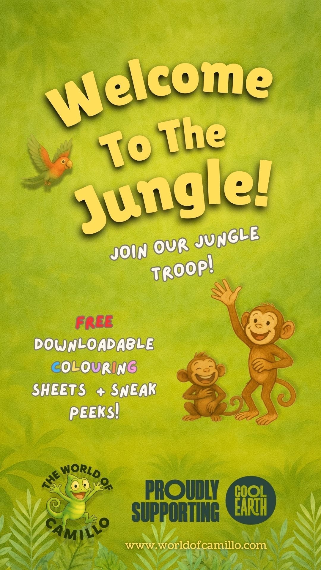 🎨 Free Jungle Colouring Sheets – A Chance to Create Together